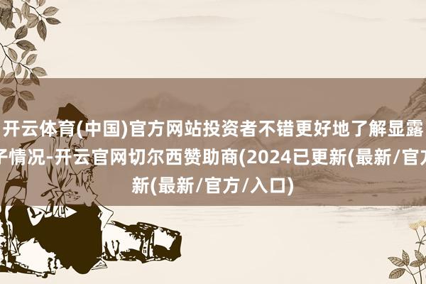 开云体育(中国)官方网站投资者不错更好地了解显露币的骨子情况-开云官网切尔西赞助商(2024已更新(最新/官方/入口)