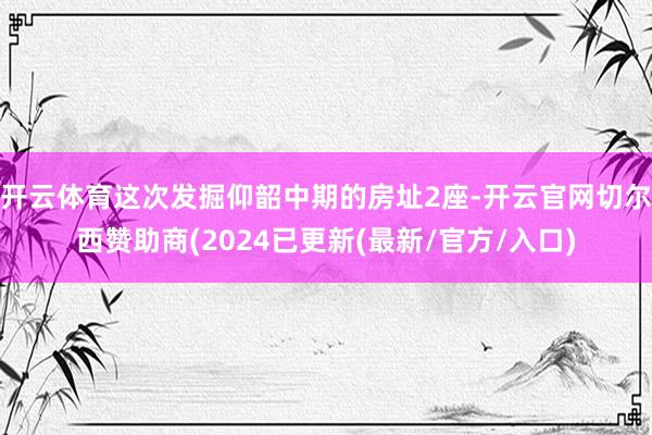 开云体育这次发掘仰韶中期的房址2座-开云官网切尔西赞助商(2024已更新(最新/官方/入口)