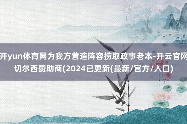 开yun体育网为我方营造阵容捞取政事老本-开云官网切尔西赞助商(2024已更新(最新/官方/入口)